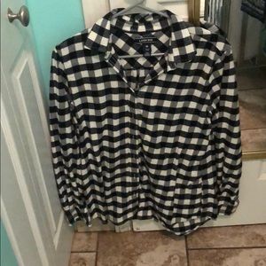Lands end flannel button down